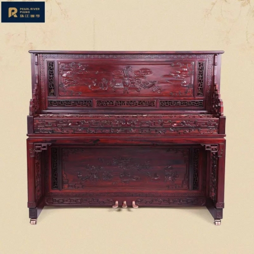 pearlriver珠江钢琴红木福琴立式古典钢琴 专业经典钢琴KA130HM